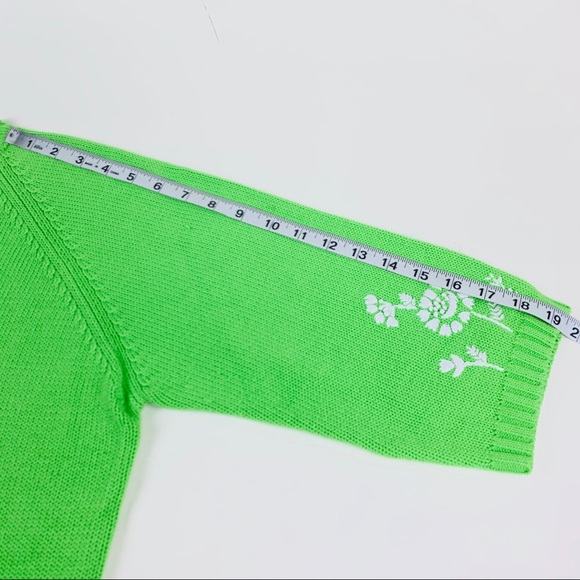 Blaine Trump - Long Sleeves Sweater- Green -1X - Picture 4 of 6